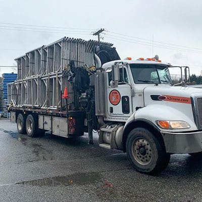 K2 Crane & Cartage truck on a job