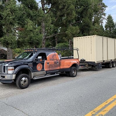 K2 Crane & Cartage truck on a job